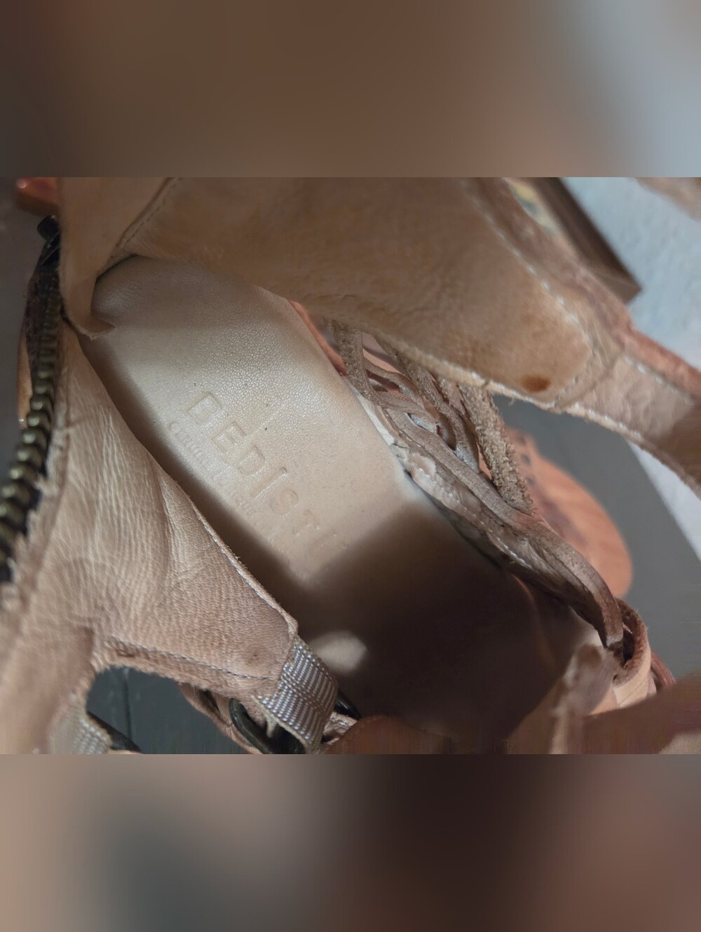 Bed Stu Woven Claire III Sandals - Cognac Brown - Picture 11 of 12